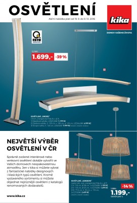 akční leták Kika nábytek 19.9.2016-9.10.2016