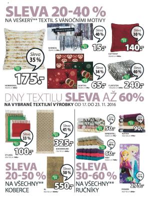 akční leták Jysk 17.11.2016-30.11.2016