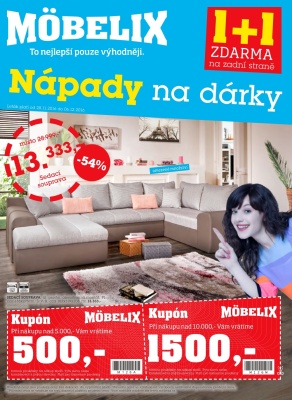 akční leták Möbelix 28.11.2016-6.12.2016