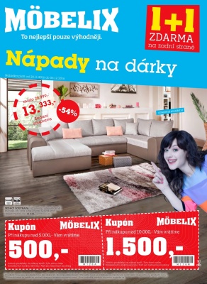 akční leták Möbelix 28.11.2016-6.12.2016
