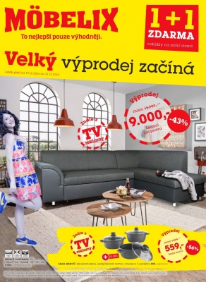 akční leták Möbelix 19.12.2016-31.12.2016