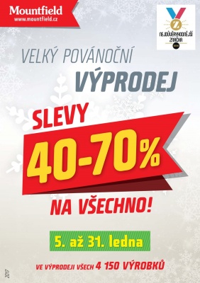 akční leták Mountfield 5.1.2017-31.1.2017