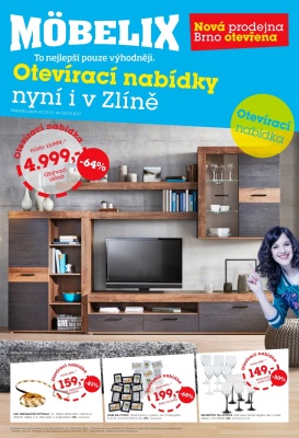 akční leták Möbelix 23.1.2017-5.2.2017