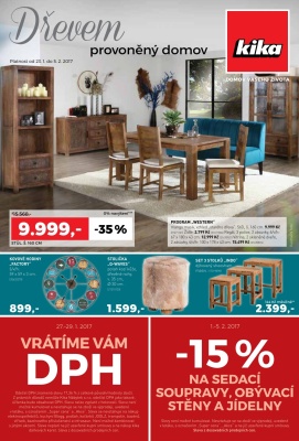 akční leták Kika nábytek 23.1.2017-5.2.2017