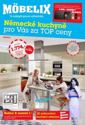 akční leták Möbelix 30.1.2017-28.2.2017