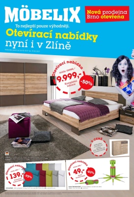 akční leták Möbelix 6.2.2017-19.2.2017
