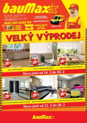 akční leták bauMax 14.2.2017-28.2.2017