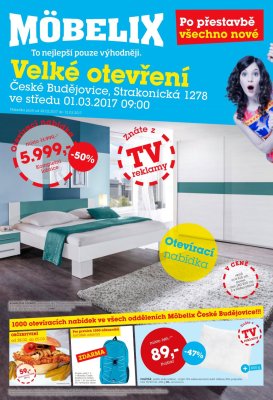 akční leták Möbelix 28.2.2017-12.3.2017