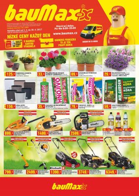 akční leták bauMax 1.4.2017-30.4.2017