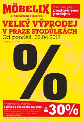 akční leták Möbelix 3.4.2017-16.4.2017