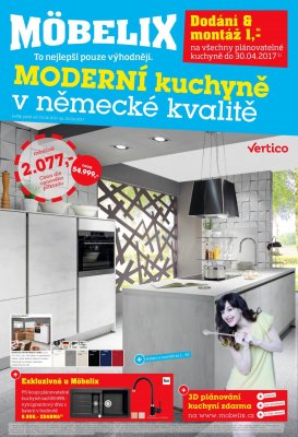 akční leták Möbelix 3.4.2017-30.4.2017