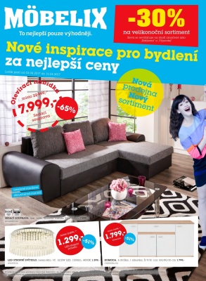 akční leták Möbelix 3.4.2017-16.4.2017