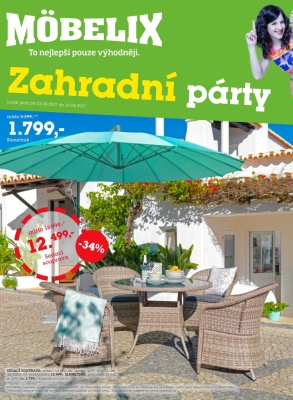 akční leták Möbelix 3.4.2017-16.4.2017