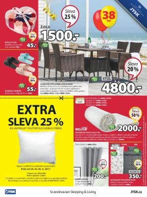 akční leták Jysk 20.4.2017-3.5.2017