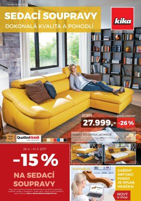 akční leták Kika nábytek 26.4.2017-14.5.2017