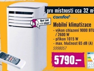 Mobilní klimatizace Midea Comfee 9000 BTU
