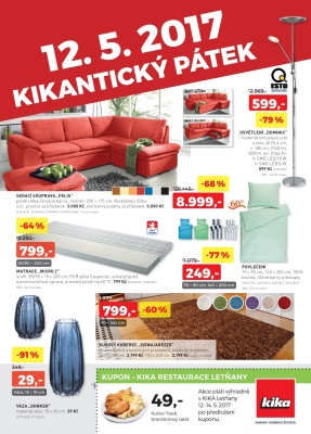 akční leták Kika nábytek 12.5.2017-12.5.2017