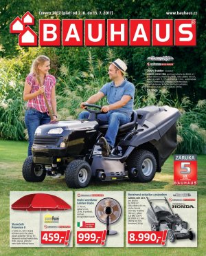 akční leták BAUHAUS 2.6.2017-13.7.2017