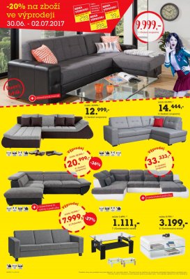 akční leták Möbelix 26.6.2017-9.7.2017