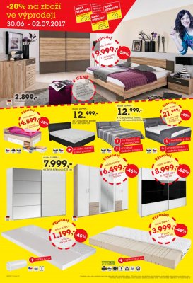 akční leták Möbelix 26.6.2017-9.7.2017