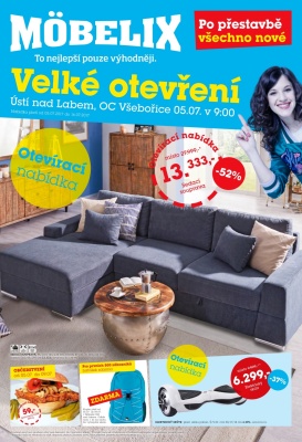 akční leták Möbelix 5.7.2017-16.7.2017