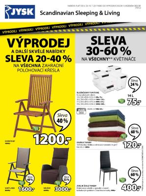 akční leták Jysk 6.7.2017-19.7.2017
