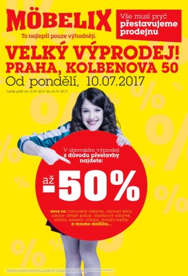 akční leták Möbelix 10.7.2017-23.7.2017