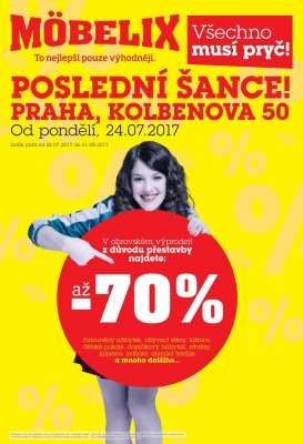 akční leták Möbelix 24.7.2017-1.8.2017