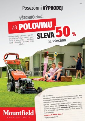 akční leták Mountfield 10.8.2017-22.8.2017
