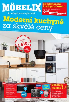 akční leták Möbelix 14.8.2017-31.8.2017