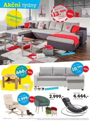 akční leták Möbelix 14.8.2017-27.8.2017