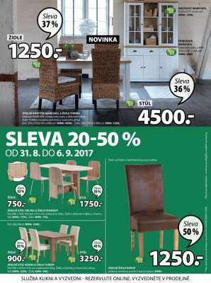 akční leták Jysk 31.8.2017-13.9.2017