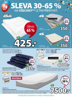 akční leták Jysk 31.8.2017-13.9.2017