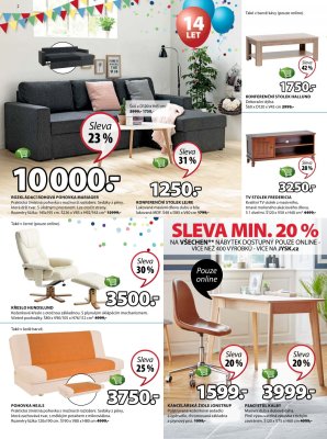 akční leták Jysk 7.9.2017-20.9.2017