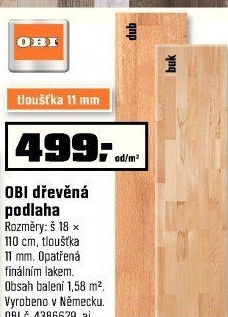 OBI dřevěná podlaha