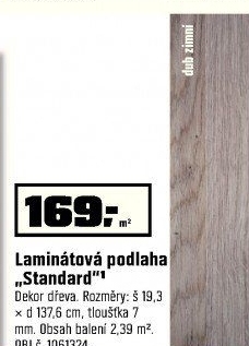 Laminátová podlaha „Standard“