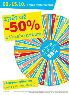 akční leták Möbelix 2.10.2017-15.10.2017