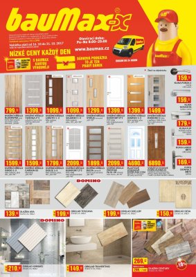 akční leták bauMax 16.10.2017-31.10.2017
