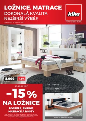 akční leták Kika nábytek 25.10.2017-16.11.2017