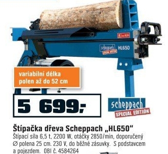 Scheppach Štípač dřeva HL 650