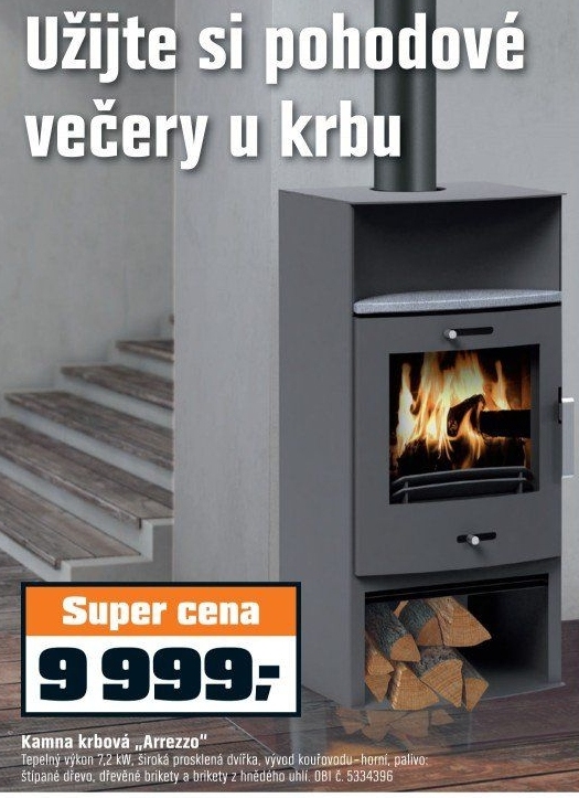 Krbová kamna Arrezzo 7 kW