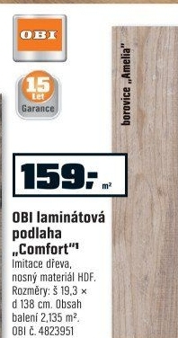 OBI Laminátová podlaha Comfort borovice Amelia