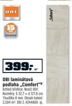 OBI Laminátová podlaha Comfort břidlice Sahara Antik