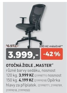 Otočná židle MASTER