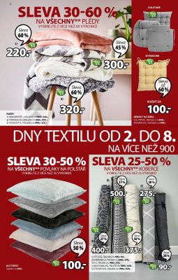 akční leták Jysk 2.11.2017-15.11.2017