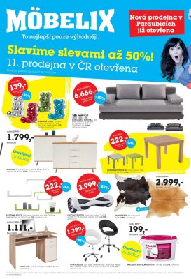 akční leták Möbelix 6.11.2017-19.11.2017