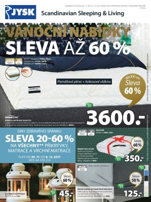 akční leták Jysk 30.11.2017-13.12.2017