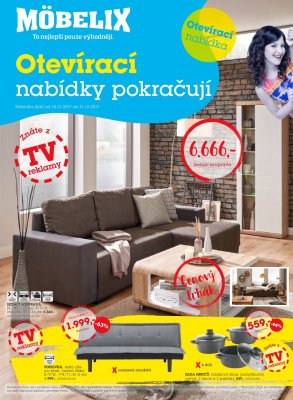 akční leták Möbelix 18.12.2017-31.12.2017