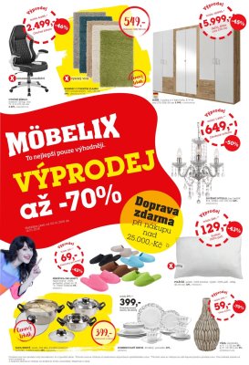 akční leták Möbelix 2.1.2018-14.1.2018