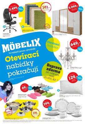 akční leták Möbelix 2.1.2018-14.1.2018